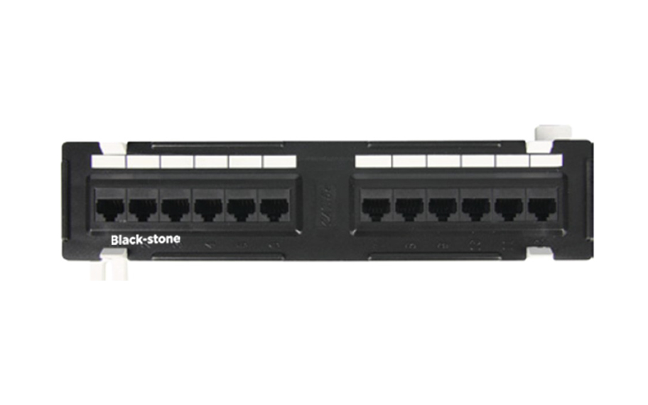 Blackstone CAT6 UTP 12-Port IDC Style Fully Loaded Patch Panel -BSPPIDC60012500