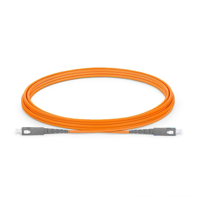 BLACKSTONE Fiber Patch Cable SC to SC, OM1 1Gb/Gigabit,  Multimode OM1, Simplex 9/125 LSZH Fiber Optic Cord for MMF SFP Transceiver, Orange, 1-Meter(3.3-ft), part number:ASCASCA-2-1-LSZH1M 
