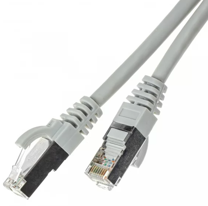 Black-Stone Cat6A FTP Patch Cord, 25ft, Gray - BSUS25FG4ACM-G 