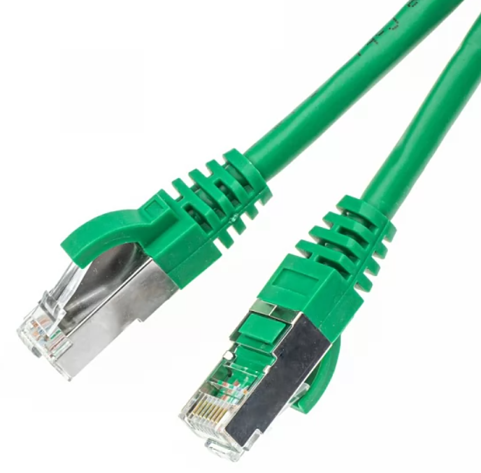 Black-Stone Cat6A FTP Patch Cord, 25ft, Green - BSUS25FG4ACM-GR 