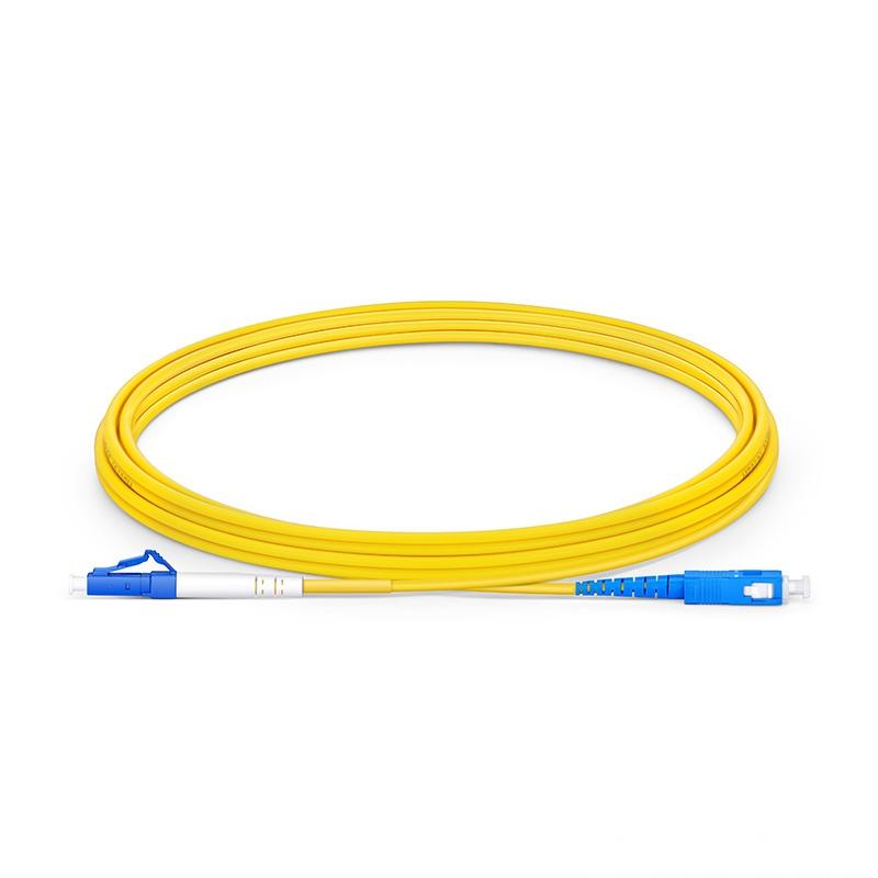 BLACKSTONE Fiber Patch Cable SC to LC, OS2 10Gb/Gigabit,  Single mode OS2, Simplex 9/125 LSZH Fiber Optic Cord for SMF SFP Transceiver, Green, 1-Meter(3.3-ft), part number:ASCALCA-1-1-LSZH1M 