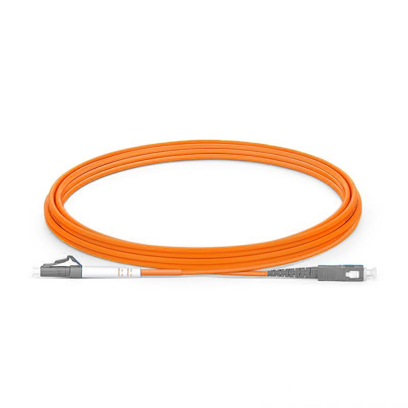 BLACKSTONE Fiber Patch Cable LC to SC, OM1 10Gb/Gigabit,  Multimode OM1, Simplex 9/125 LSZH Fiber Optic Cord for MMF SFP Transceiver, Orange, 1-Meter(3.3-ft), part number:ALCASCA-2-1-LSZH1M 