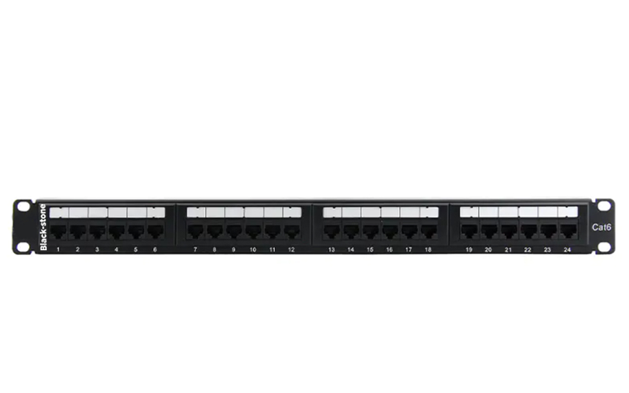 Blackstone CAT6 UTP 24-Port IDC Style Fully Loaded Patch Panel -BSPPIDC60024500